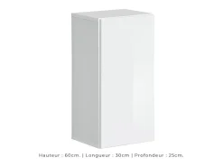 Móvel De Tv*Price Factory Conjunto de móveis para sala de estar SWITCH XXV, design nas cores e preto. Branco