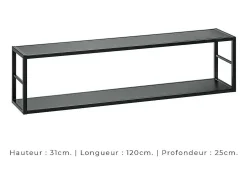 Price Factory Conjunto de móveis para sala de estar estilo industrial SWITCH M4. Cor branca.^ Móvel De Tv