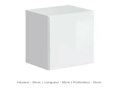 Price Factory Conjunto de móveis para sala de estar SWITCH XXI, design em e branco.^ Móvel De Tv