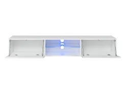 Móvel De Tv*Price Factory Conjunto de móveis para sala de estar SWITCH XXII, design, nas cores e carvalho. Branco
