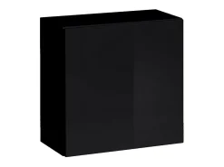 Móvel De Tv|Price Factory Conjunto de móveis para sala de estar da coleção SWITCH VII, na cor carvalho com acabamentos fresados e preto brilhante. Castanho