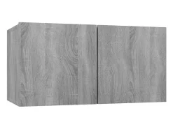 Hot Helloshop26 Conjunto de móveis Sonoma de 5 peças em madeira engenheirada (armário aparador suporte para TV sala de estar quarto sala de TV) - 02_0024989 Castanho