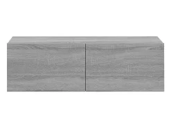 Helloshop26 Conjunto de móveis Sonoma de 3 peças em madeira engenheirada (armário aparador rack para TV sala de estar quarto sala de TV) - Cinza - 02_0024630^ Móvel De Tv