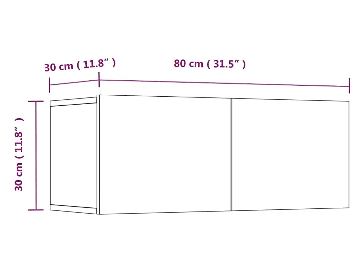 Móvel De Tv*Helloshop26 Conjunto de móveis Sonoma de madeira engenheirada com 4 peças (armário aparador suporte para TV sala de estar quarto sala de TV) - 02_0024837 Castanho