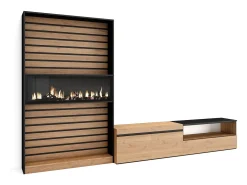 Skraut Home Conjunto de móveis TV, 310x35x186cm, Para televisores até 80
