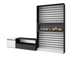 Skraut Home Conjunto de móveis TV, 260x35x186cm, Para televisores até 65