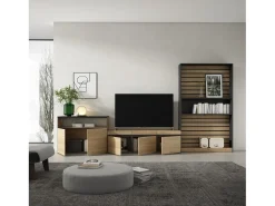 Móvel De Tv*Skraut Home Conjunto de móveis TV, 360x35x186cm, Para televisores até 65