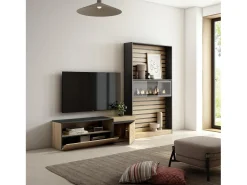 Skraut Home Conjunto de móveis TV, 260x35x186cm, Para televisores até 65