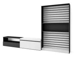 Móvel De Tv|Skraut Home Conjunto de móveis TV, 310x35x186cm, Para televisores até 80
