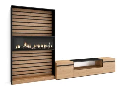 Skraut Home Conjunto de móveis TV, 310x35x186cm, Para televisores até 80