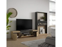 Móvel De Tv*Skraut Home Conjunto de móveis TV, 310x35x186cm, Para televisores até 80