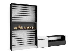 Móvel De Tv*Skraut Home Conjunto de móveis TV, 260x35x186cm, Para televisores até 65
