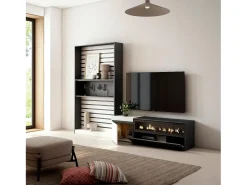 Móvel De Tv*Skraut Home Conjunto de móveis TV, 260x35x186cm, Para televisores até 65