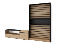 Skraut Home Conjunto de móveis TV, 260x35x186cm, Para televisores até 65