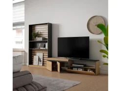 Móvel De Tv*Skraut Home Conjunto de móveis TV, 310x35x186cm, Para televisores até 80