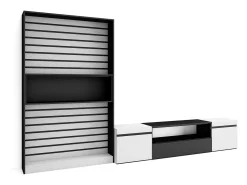 Móvel De Tv|Skraut Home Conjunto de móveis TV, 310x35x186cm, Para televisores até 80