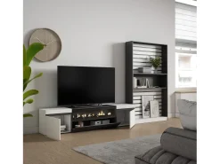 Skraut Home Conjunto de móveis TV, 310x35x186cm, Para televisores até 80