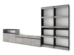 Móvel De Tv|Skraut Home Conjunto de móveis TV, 370x35x186cm, Para televisores até 65