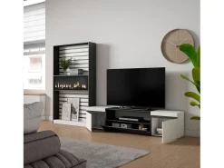 Móvel De Tv*Skraut Home Conjunto de móveis TV, 310x35x186cm, Para televisores até 80