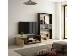 Discount Skraut Home Conjunto de móveis TV, 260x35x186cm, Para televisores até 65