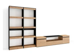 Móvel De Tv|Skraut Home Conjunto de móveis TV, 320x35x186cm, Para televisores até 80