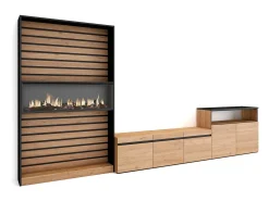 Skraut Home Conjunto de móveis TV, 360x35x186cm, Para televisores até 65