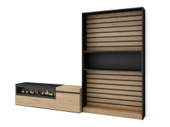 Hot Skraut Home Conjunto de móveis TV, 260x35x186cm, Para televisores até 65