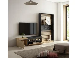 Online Skraut Home Conjunto de móveis TV, 260x35x186cm, Para televisores até 65