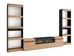 Móvel De Tv|Skraut Home Conjunto de móveis TV, 320x35x186cm, Para televisores até 80