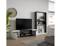 Móvel De Tv*Skraut Home Conjunto de móveis TV, 310x35x186cm, Para televisores até 80