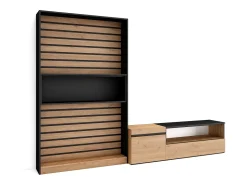 Móvel De Tv|Skraut Home Conjunto de móveis TV, 260x35x186cm, Para televisores até 65