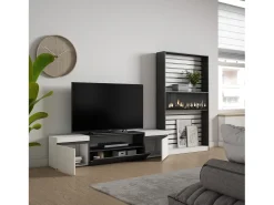 Móvel De Tv*Skraut Home Conjunto de móveis TV, 310x35x186cm, Para televisores até 80