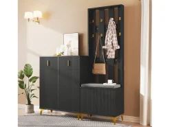 ModernLuxe Conjunto de vestiário - com ganchos, sapateira e armário -^ Móvel De Entrada