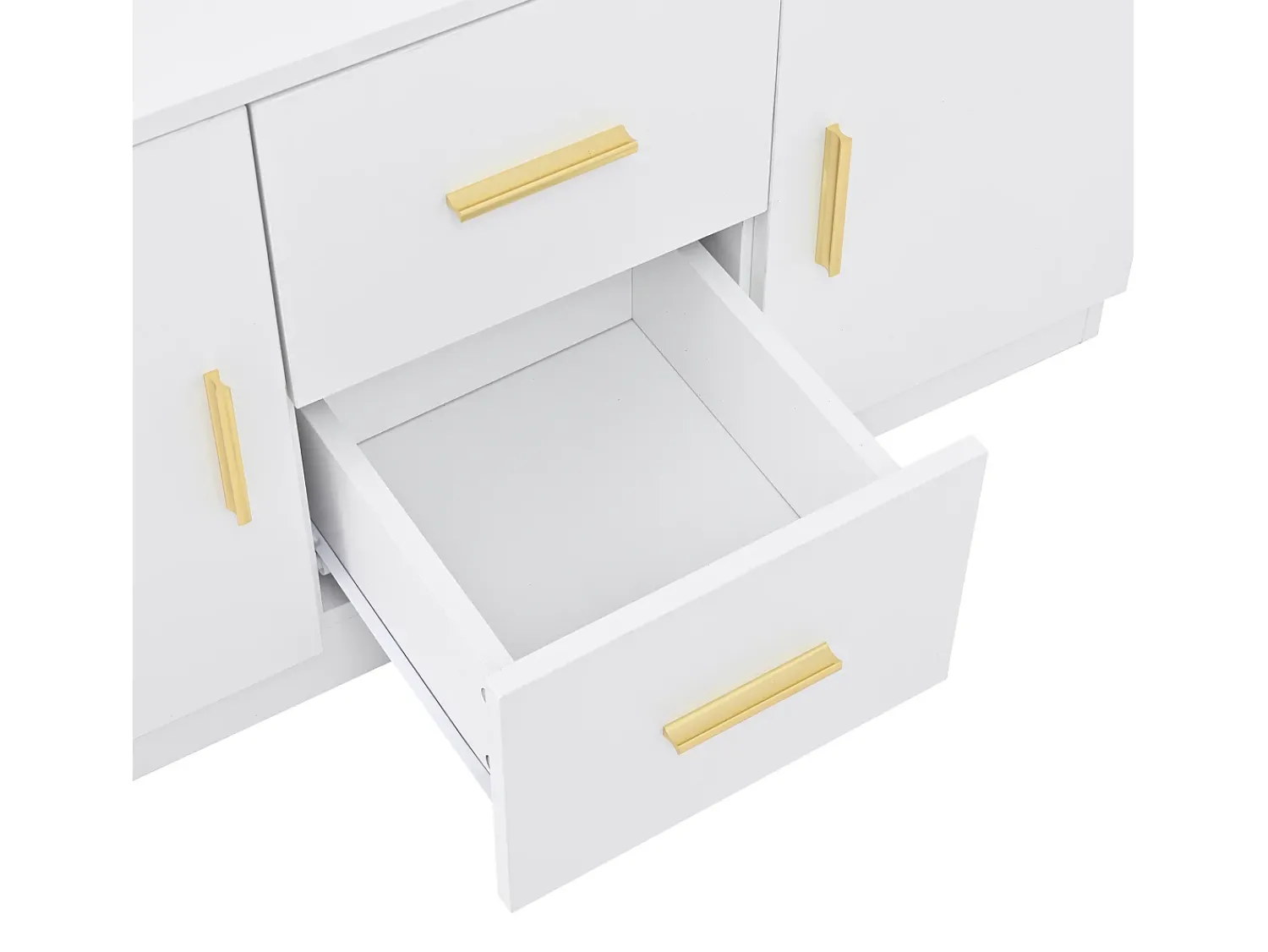 Best ModernLuxe Conjunto de vestiário de entrada 90x40x180cm - com móvel para sapatos e espelho - 2 gavetas e 2 portas - com prateleiras - Branco