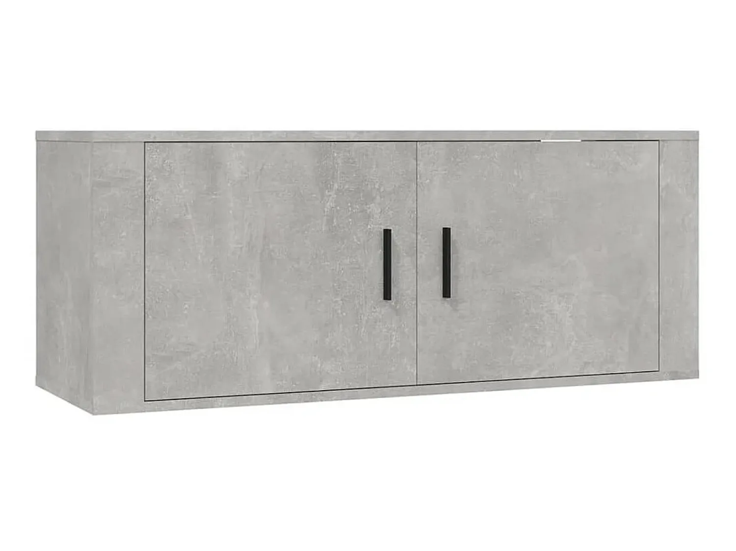 Hot Conjunto móveis de TV 3 pcs madeira processada cimento PT983841 Cinzento