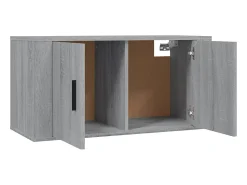Móvel De Tv| Conjunto móveis de TV 2 pcs madeira processada sonoma cinza PT848315 Cinzento