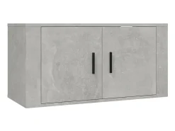 Móvel De Tv* Conjunto móveis de TV 3 pcs madeira processada cimento PT593270 Cinzento