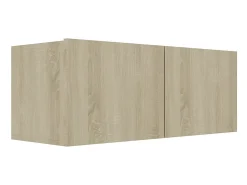 Conjunto móveis de TV 3 pcs madeira processada carvalho sonoma PT934019^ Móvel De Tv