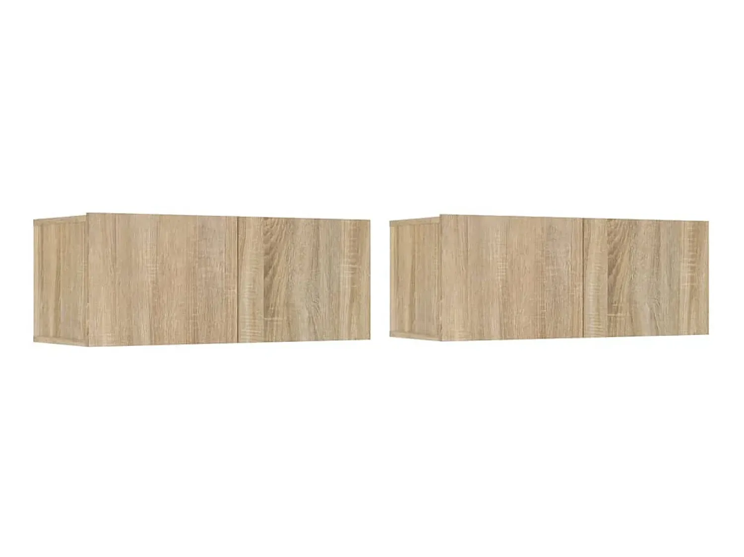Best Conjunto móveis de TV 4 pcs madeira processada carvalho sonoma PT377515 Castanho