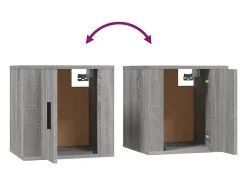 Sale vidaxl Conjunto móveis de TV 2 pcs madeira processada sonoma cinza Cinzento