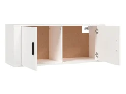New Conjunto móveis de TV 3 pcs madeira processada PT336434 Branco