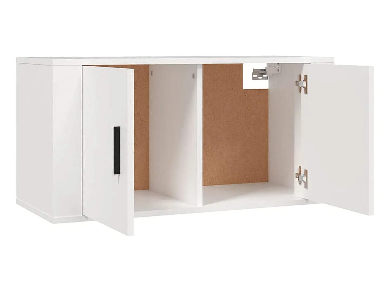 Móvel De Tv* Conjunto móveis de TV 3 pcs madeira processada PT776633 Branco