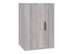 Conjunto móveis de TV 3 pcs madeira processada sonoma cinza PT842151^ Móvel De Tv