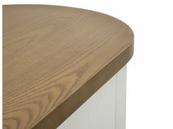 Dmora Consola de quadro, mesa multiusos, armário lateral, mesa de corredor, 121x40 h78 cm, e castanho^ Consola