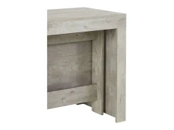 Consola|Dmora Consola extensível Dguigo, Consola extensível até 12 lugares, Mesa com suportes de extensão, 100% Fabricado em Itália, 51/300x90h77 cm, Cimento Cinzento