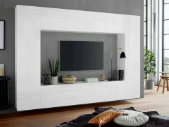 Hot Dmora Consola extensível Martino, Consola extensível até 12 lugares, Mesa com suportes de extensão, 100% Fabricado em Itália, 51/300x90h77 cm, Bordo Castanho