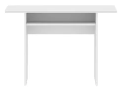 Dmora Consola extensível Rodella, Consola extensível auxiliar multiposições, Mesa de jantar dobrável com tampo rebatível, 110x33/66h75 cm,^ Consola