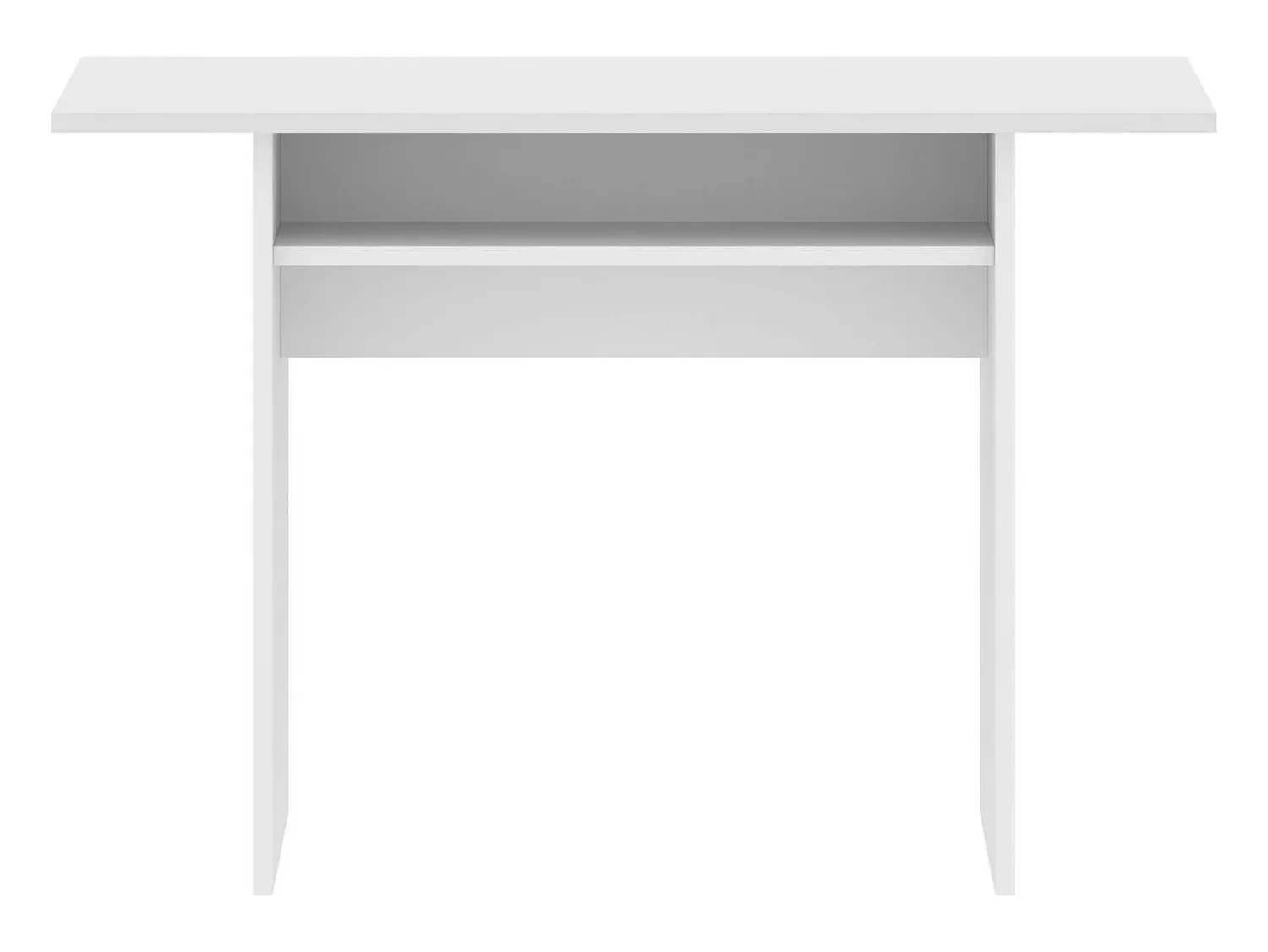 Dmora Consola extensível Rodella, Consola extensível auxiliar multiposições, Mesa de jantar dobrável com tampo rebatível, 110x33/66h75 cm,^ Consola