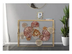 Consola* Consola Folha 69, Multicolorido, 114x41,5x80 cm, Kendra Home Multicor