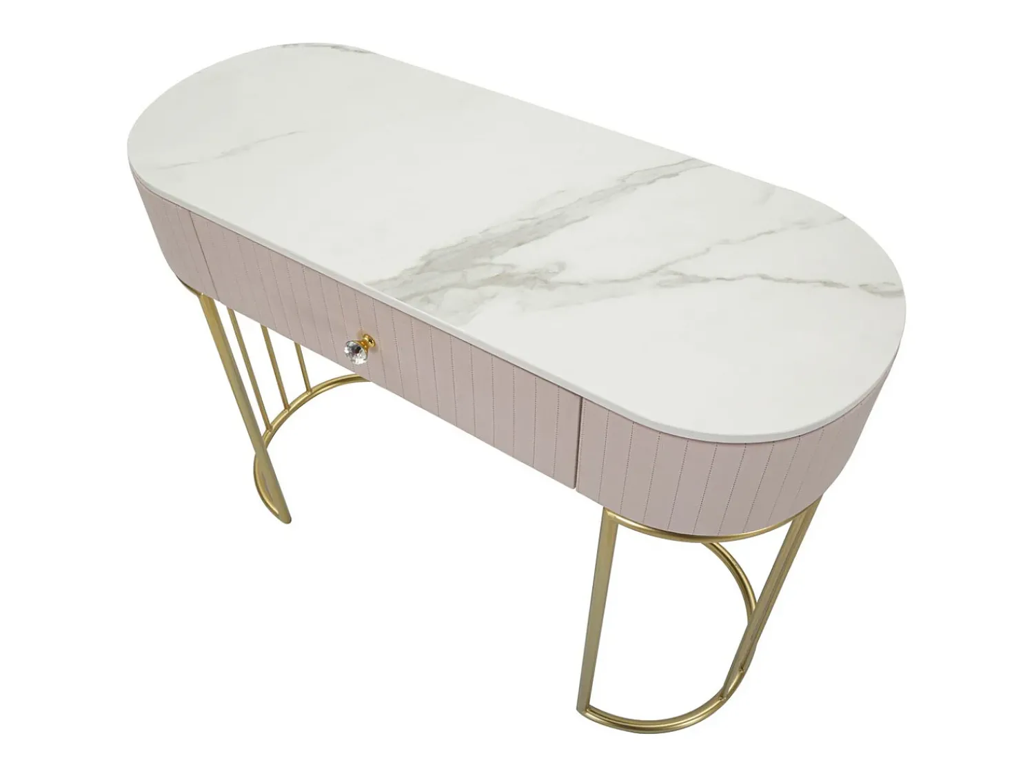 Consola VKH616, Cor-de-rosa, 100x40x75 cm, Kendra Home Rosa claro